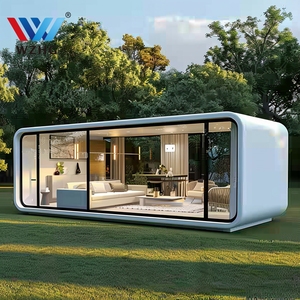 Prefabricated Futuristic Capsule House For Touring Low Cost Tiny Home Space Container