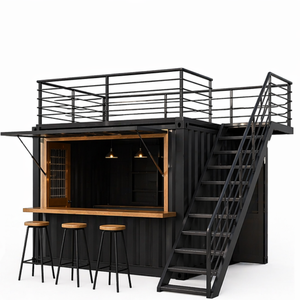 10ft Prefabricated Container Coffee Shop Street Snack Coffee Beverage Pop Up Container 20ft Container Coffee Shop Snack Bar