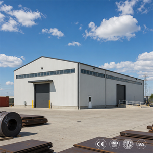 Prefab Modular Gable Roof Steel Structure Factory Warehouse Building for Workshop Superior Quality Turnkey Solution Hot Sale