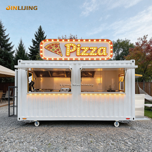 JINLIJING Low Cost Kiosque Fast Food Truck Restaurant Outdoor Mobile Cocktail Bar Station Coffee Container Trailer
