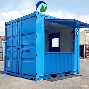 MCG Low Cost 10ft Metal Movable Kiosk Coffee/Bar Mobile Container Postmodern Design Outdoor Cafe Shop
