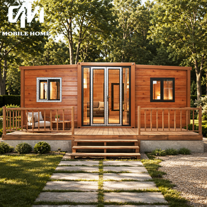 Ready To Move In Modern Wood Grain Expandable Container House