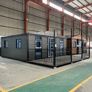 Prefabricated Modular 2 3 Bedroom Expandable Sandwich Panel Modern Villa Folding Container House