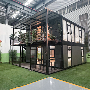 Direct Sales 20 Foot 40 Foot House Container Expandable Prefabricated House Two Story Villa