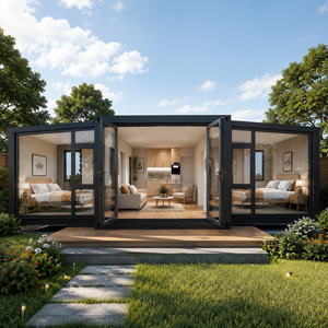20Ft 40Ft Double Wing Expandable Container House Prefab Modular Home With 2 3 Bedrooms